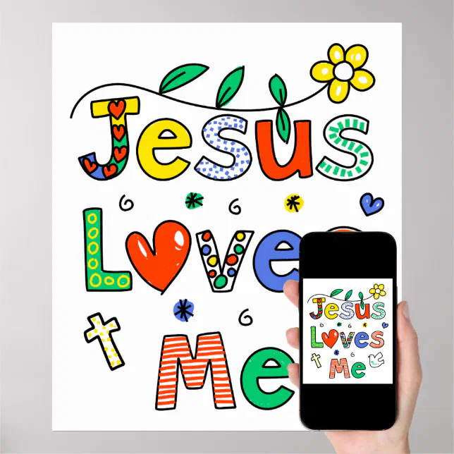 Jesus Loves Me Poster 