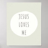 Jesus loves me. Poster & Prints