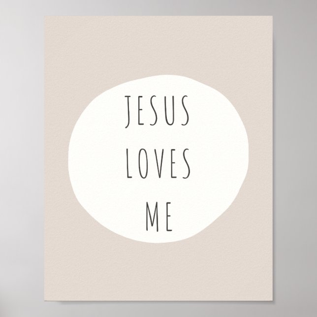 Jesus loves me. Poster & Prints (Front)