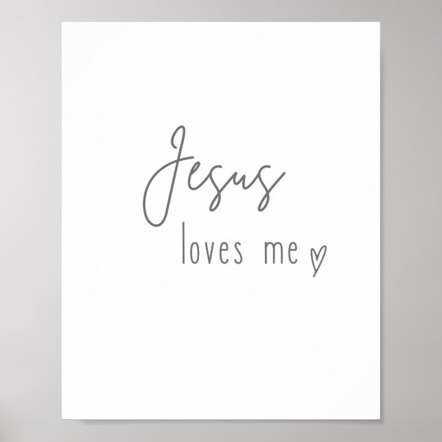 Jesus loves me. Prints & Posters (Front)