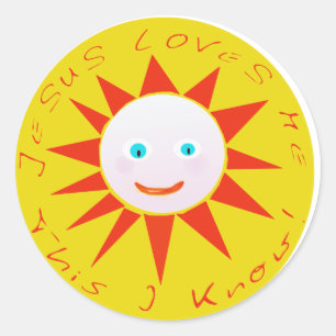 Jesus Loves Me Products Classic Round Sticker