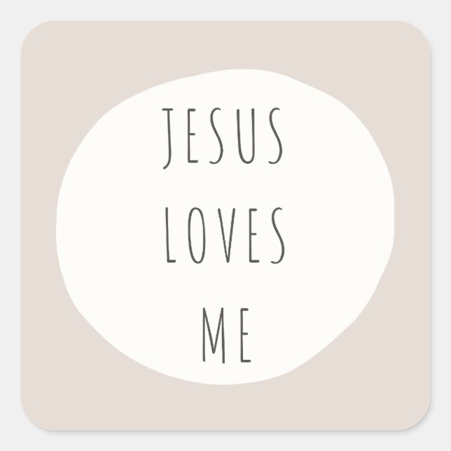Jesus loves me. Stickers & Labels (Front)