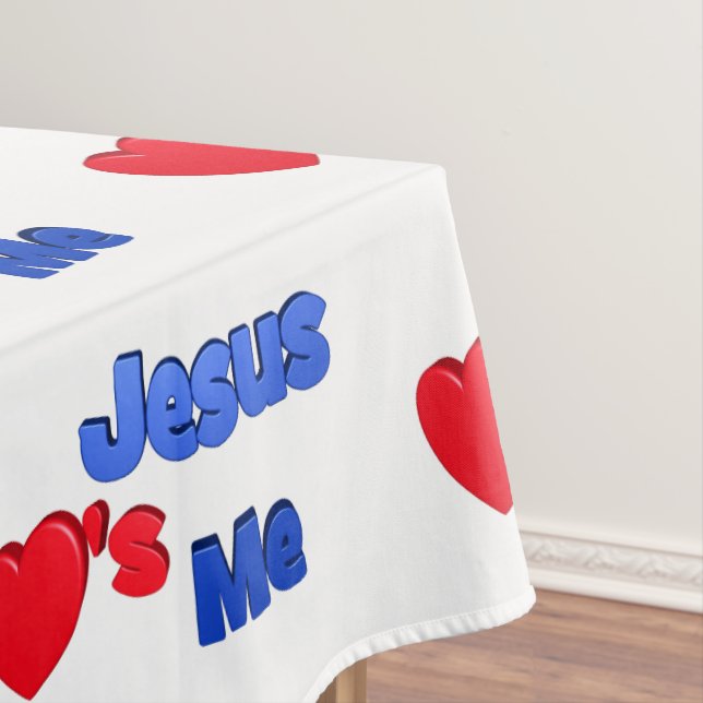 Jesus Loves Me Tablecloth (In Situ)