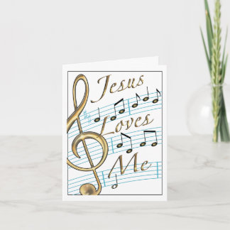 Jesus Loves Me Thank You Card