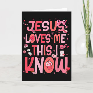 Jesus Loves Me This I Know God Religious Christian Card