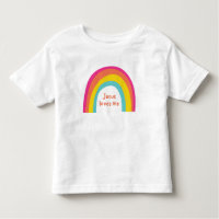 Jesus loves me toddler rainbow T-Shirt