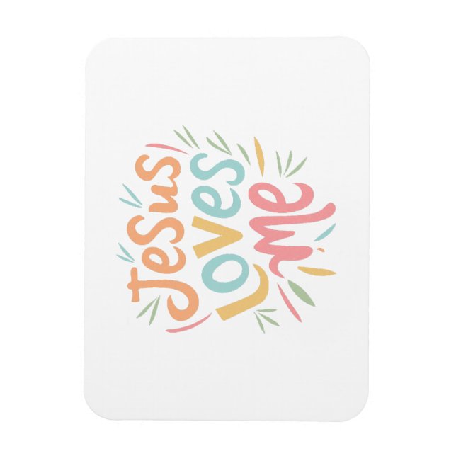 Jesus Loves Me - vintage design  Magnet (Vertical)