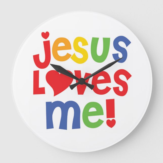 Jesus Loves Me! Wall Clock (Front)