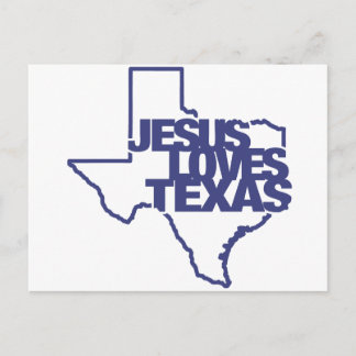 Jesus Loves Texas Postcard