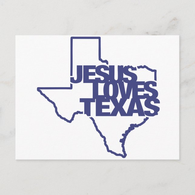 Jesus Loves Texas Postcard (Front)