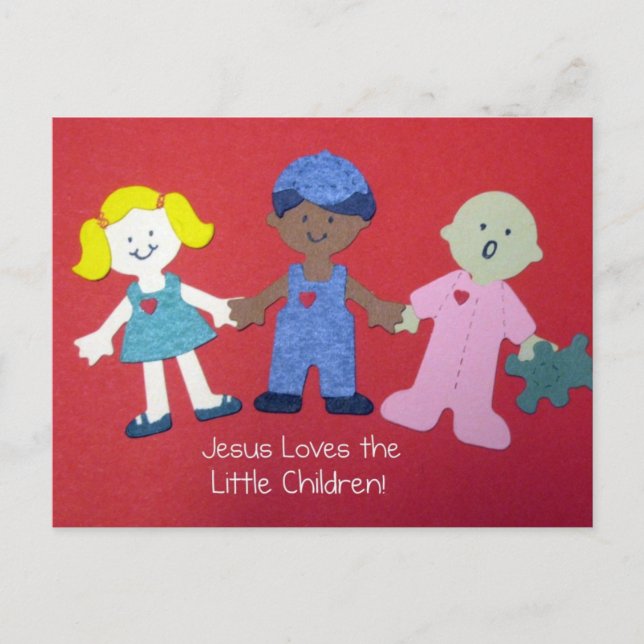 Jesus loves the Little Children! Postcard (Front)