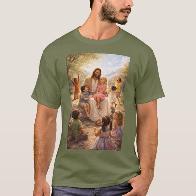 Jesus loves the little children T-Shirt (Front)