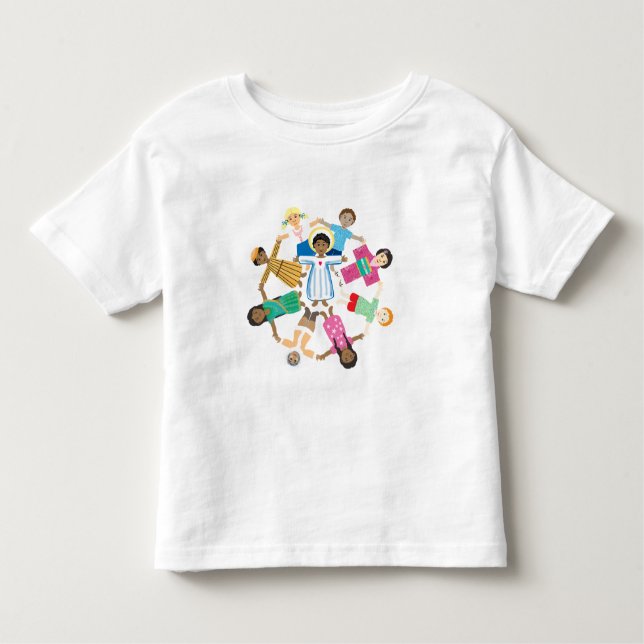 Jesus loves the little children toddler T-Shirt (Front)