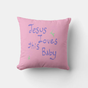 Jesus loves this baby cushion