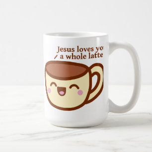 Jesus Loves you a whole Latte Mug
