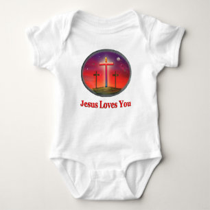 jesus loves you baby bodysuit