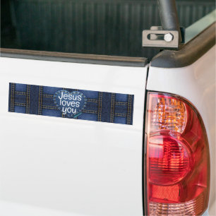 Jesus loves you bumper sticker