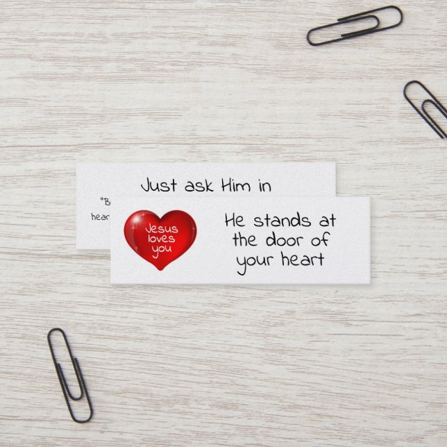 Jesus loves you Card (Front/Back In Situ)