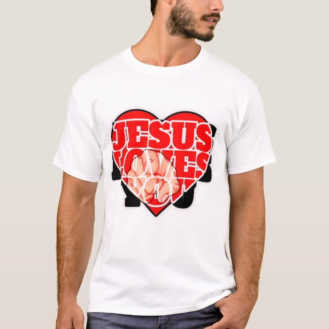 Jesus Loves You Christian | Inspirational Faith T-Shirt (Front)