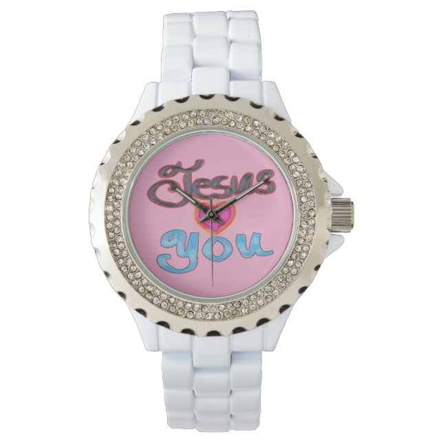 Jesus Loves You Christian Ladies  Watch (Front)