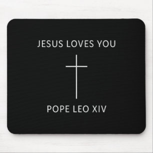 Jesus Loves You Christian Minimal Religious Faith Mouse Pad