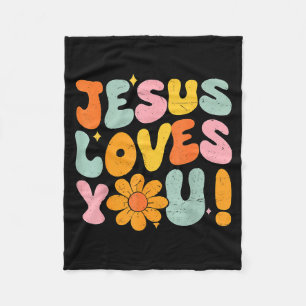 Jesus Loves You Christian Teen Girl God Sister Goo Fleece Blanket