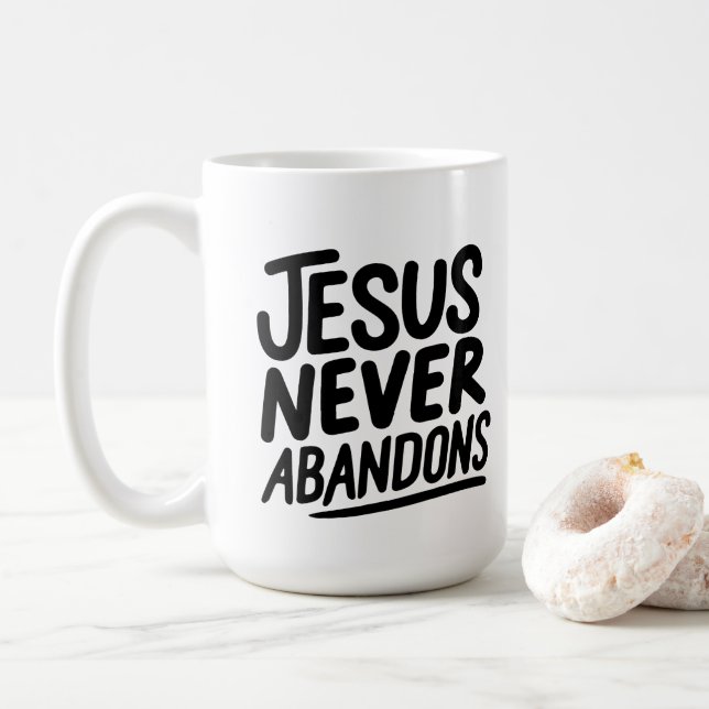 Jesus Loves You 😁 coffee mug 15oz (With Donut)