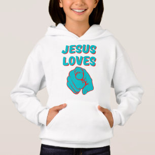 Jesus Loves You Faith Based Quote Girl's