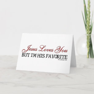 Jesus Loves You Favourite Card