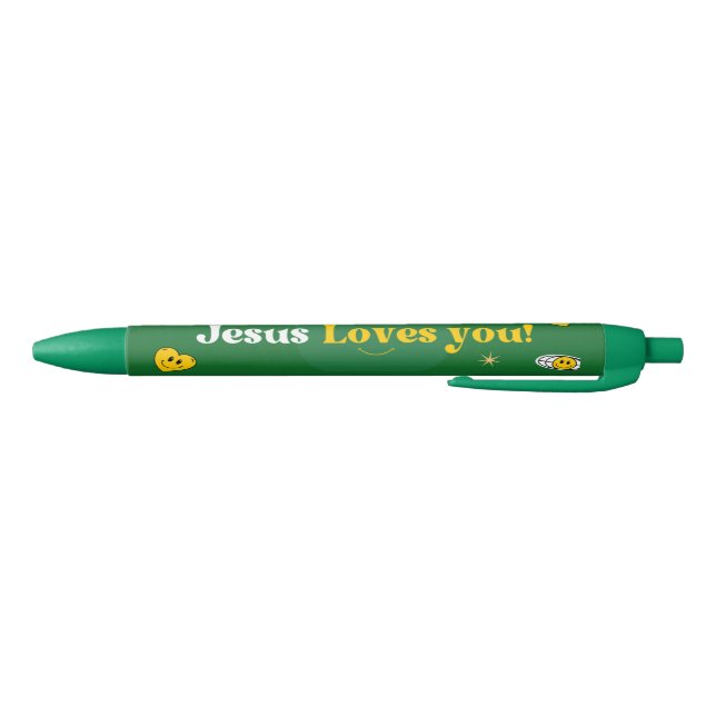 Jesus Loves You for Church Stationery / Charity Black Ink Pen (Bottom)