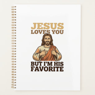 Jesus Loves You Funny Vintage Faith Shirt Design_1 Planner