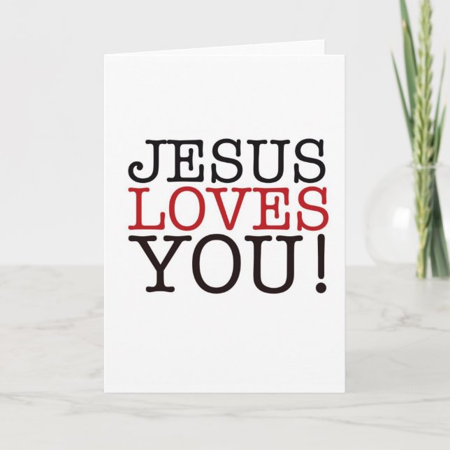 Jesus Loves You! Holiday Card (Front)