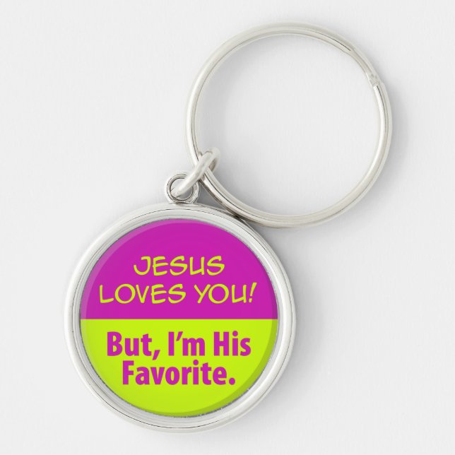 Jesus Loves You! Key Ring (Front)
