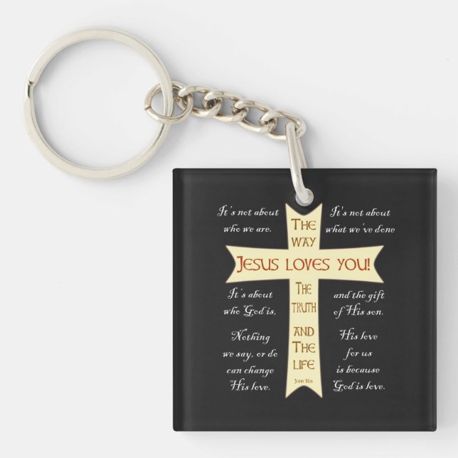 Jesus Loves You Key Ring (Front)