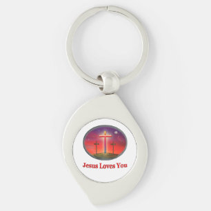 jesus loves you key ring