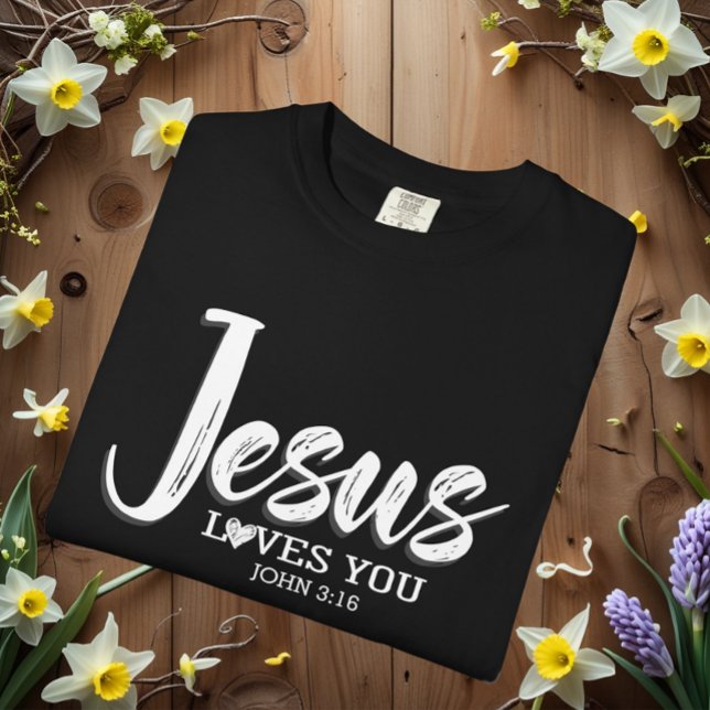 Jesus Loves You Motivational Bible  T-Shirt (Creator Uploaded)