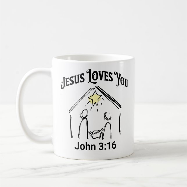 JESUS LOVES YOU MUG (Left)