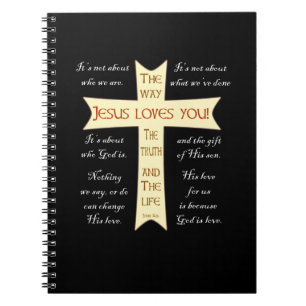 Jesus Loves You - Playing Cards Notebook