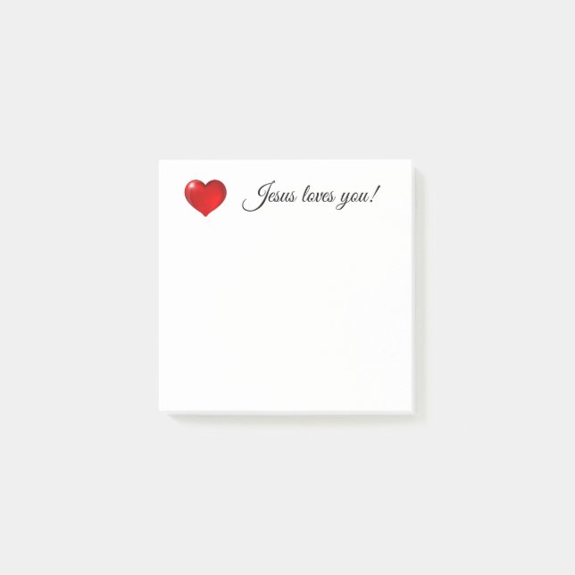Jesus loves you! post-it notes (Front)