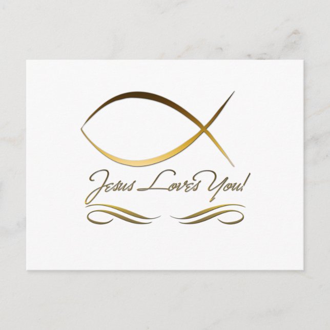 Jesus Loves You Postcard (Front)