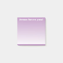 Jesus loves you! | purple ombre