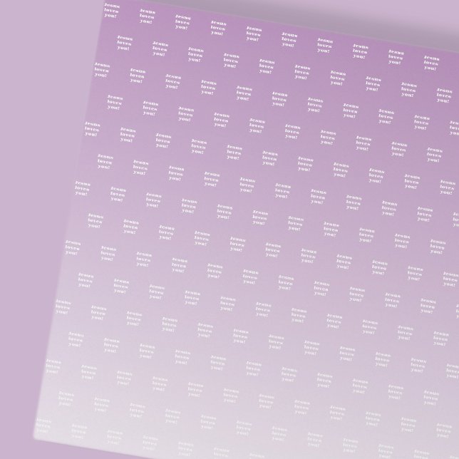 Jesus loves you! | purple ombre wrapping paper (Creator Uploaded)