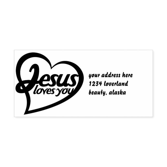 Jesus Loves you Self-inking Stamp (Design)