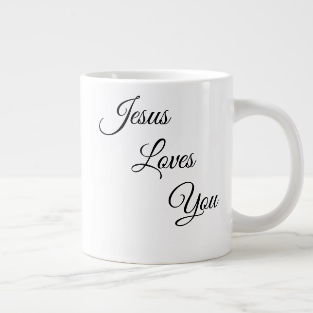 Jesus Loves You Speciality Coffee Mug (Right)