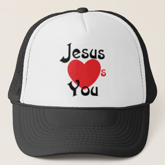 Jesus Loves You Trucker Hat (Front)
