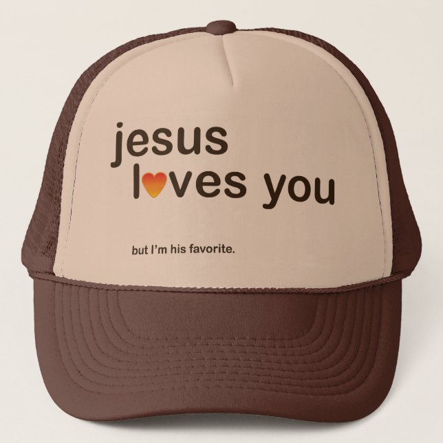 Jesus Loves You Trucker Hat (Front)