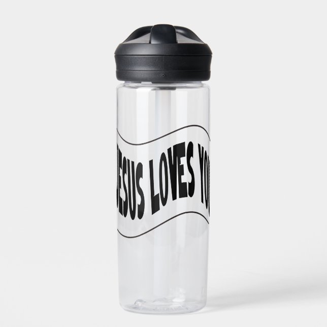 Jesus Loves You Water Bottle (Front)