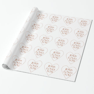 Jesus Loves You Wrapping Paper