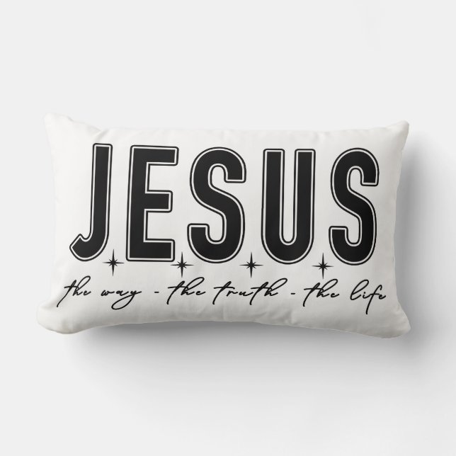 Jesus Lumbar Cushion (Front)