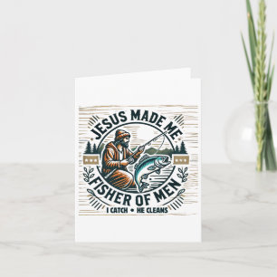 Jesus Made Me A Fisher Of Man Bible Verse Religiou Card